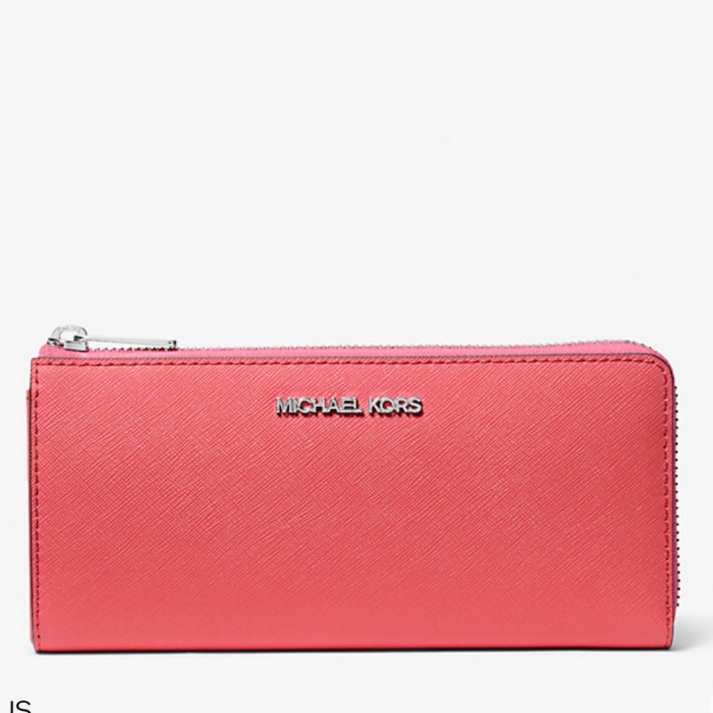 MICHAEL KORS Jet Set Travl Lg Saffiano Leather Three Quarter-Zip Wallet
Hibiscus